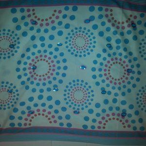 Large Handmade Fabric tablecloth sequin Polka Dot